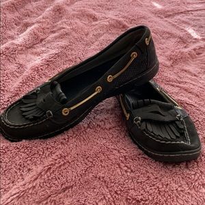 Black Sparkle Sperrys!